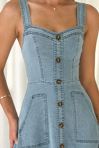 Button-Down Casual Maxi Dress