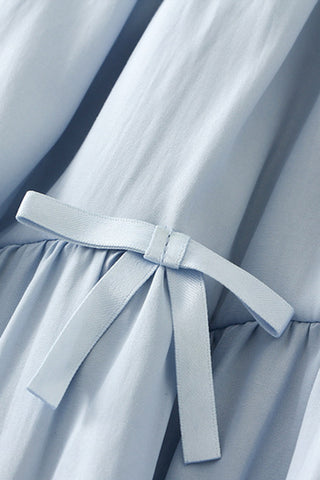 Tiered Maxi Skirt with Bow Details