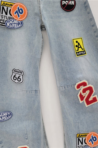 Patch Barrel Jeans