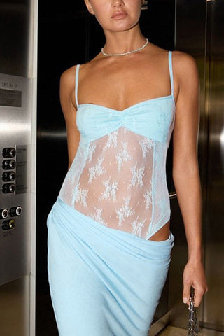 Elegant Sundress with Lace Detail