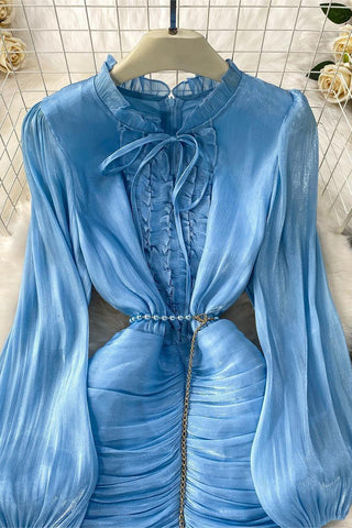 Tiered Ruffle Evening Gown