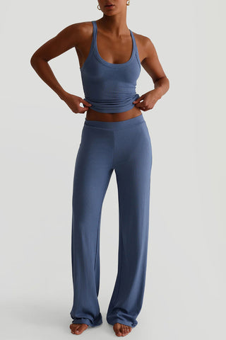 Ribbed Tank and Pants Set