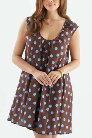 Spaghetti Strap Polka Dot Dress