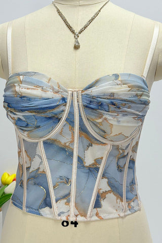 Floral Bustier Tank Top