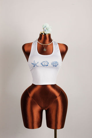 Beach-Inspired Graphic Tank Top