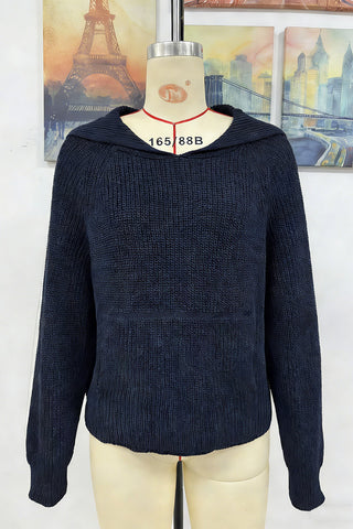 Cozy Hooded Sweater with Pocket