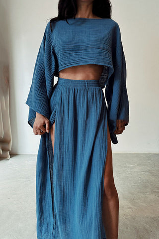 Flowy Two-Piece Skirt Set