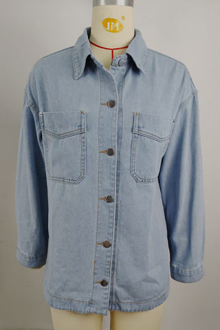 Classic Button Denim Shirt