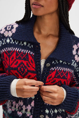 Patterned Knit Cardigan