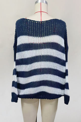 Striped Knit Sweater