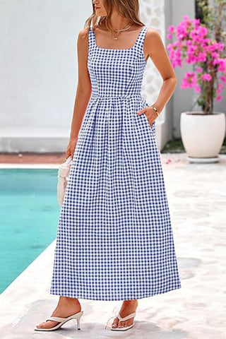 Checkered Sleeveless Sundress