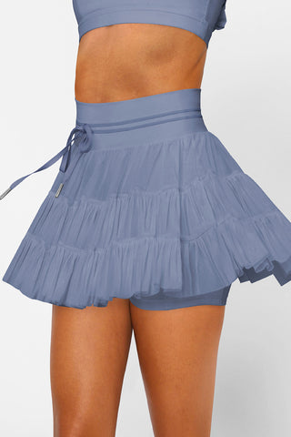 Pleated High Waist Mini Skirt