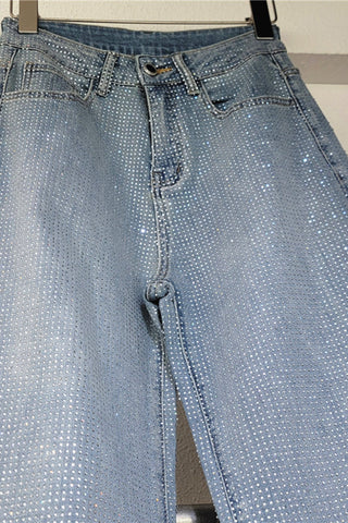 Sparkling Straight-Leg Jeans