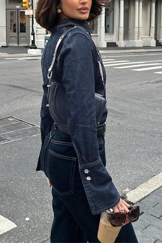 Classic Button-Up Denim Shirt