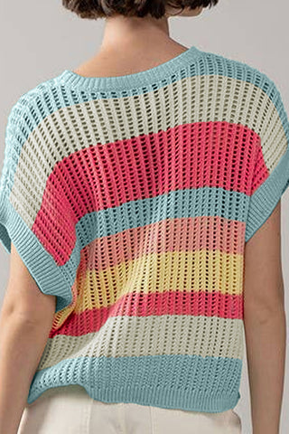 Striped Knit Tank Top