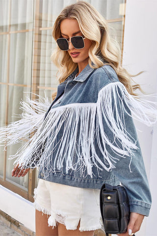 Fringe Denim Jacket