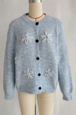 Floral Button-Up Cardigan