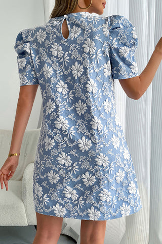 Floral Embroidered Casual Dress