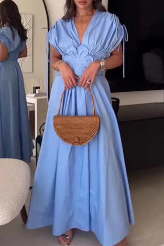 Floral Waist Cinch Casual Dress