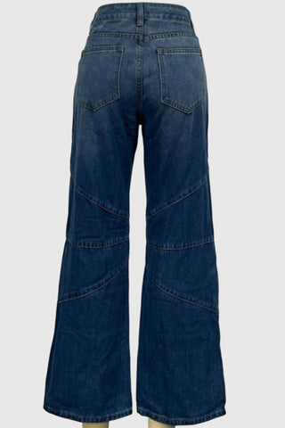 Stylish Wide-Leg Straight Jeans