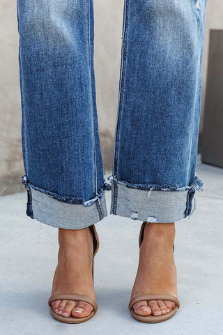 Stylish Straight-Leg Denim Jeans