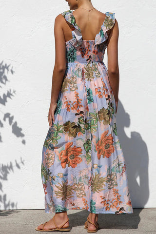 Sleeveless V-Neck Maxi Dress