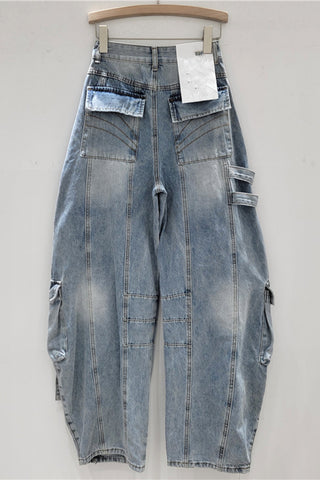 Utility-Inspired Wide Leg Jeans