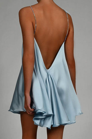 Strappy Rhinestone Casual Dress