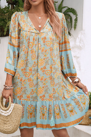 Floral Print Casual Bohemian Dress