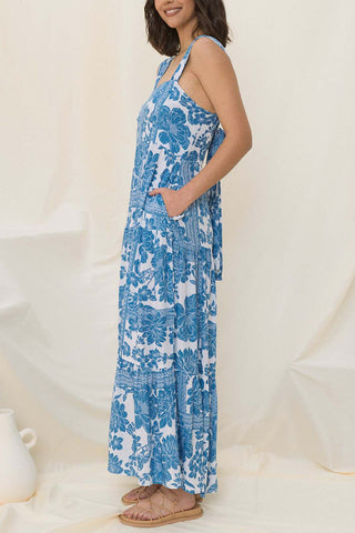 Floral Sleeveless Maxi Dress
