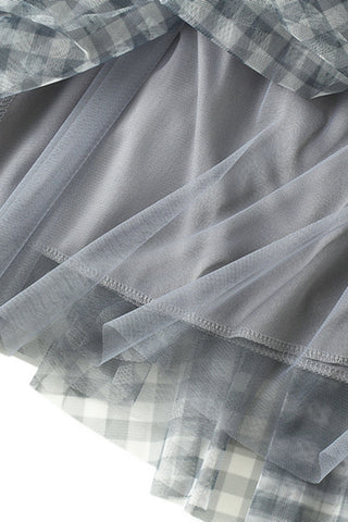 Checkered Midi Skirt