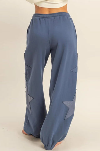 Star-Embellished Casual Pants