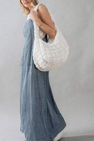 Denim Overall Maxi Dress