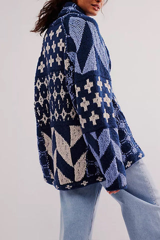 Geometric Knit Cardigan