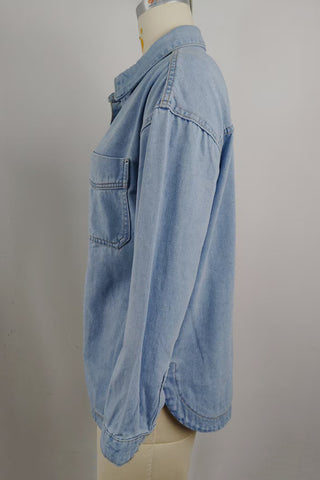 Classic Button Denim Shirt