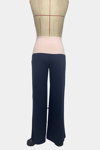 High-Waist Wide-Leg Casual Pants