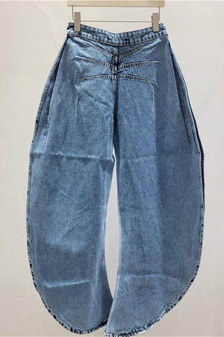 Stylish Wide Leg Cutout Jeans