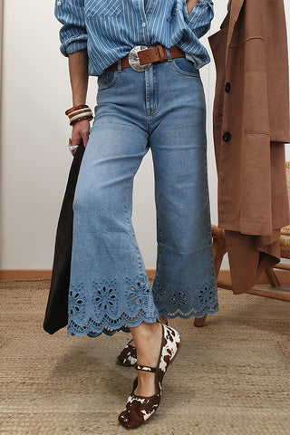 Wide Leg High Waist Jeans