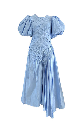 Puff Sleeve Casual Dress