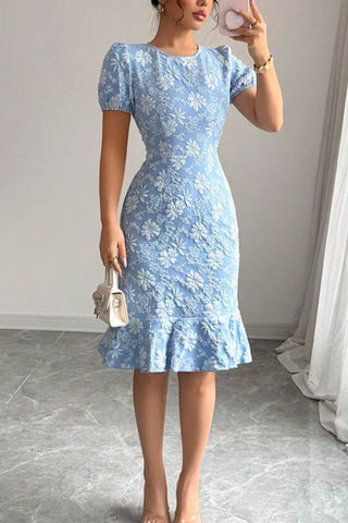 Elegant Floral Casual Dress