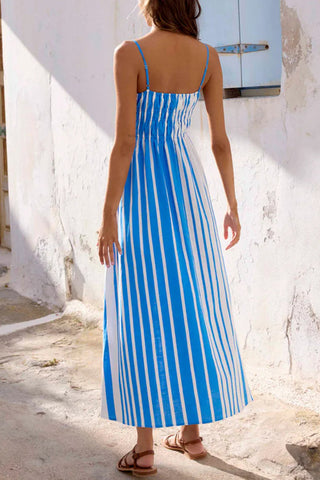 Striped Spaghetti Strap Casual Dress