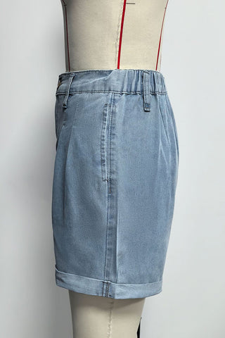 Button-Up Casual Short Set