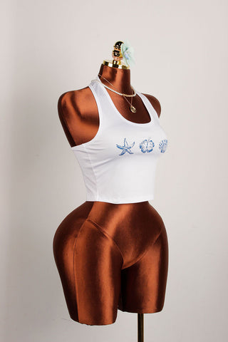 Beach-Inspired Graphic Tank Top