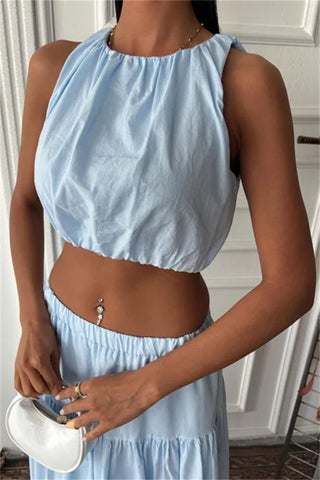 Elegant Two-Piece Skirt Set