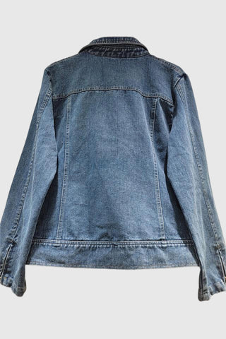 Stylish Zip-Up Denim Jacket