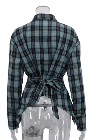 Plaid Button-Down Shirt