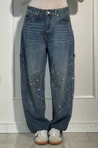 Splatter Wash Relaxed Jeans