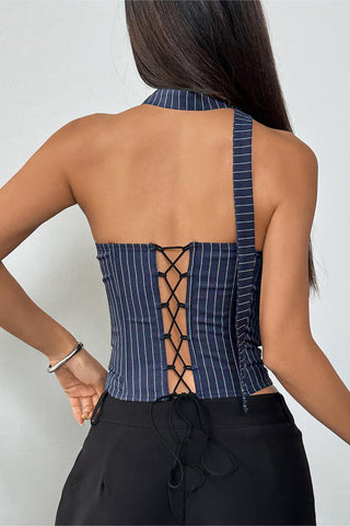 Animal Print Strapless Bustier Top