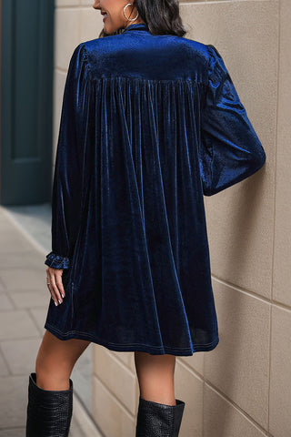 Elegant Long-Sleeve Casual Dress