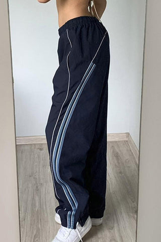 Elastic Waist Casual Trousers